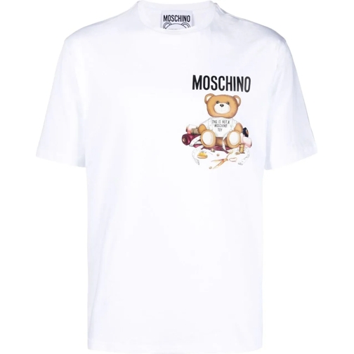 Moschino  T-shirts and Polos White White weiß