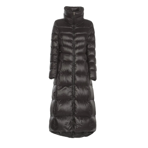 Herno Veste de transition Long Quilted Down Jacket Black