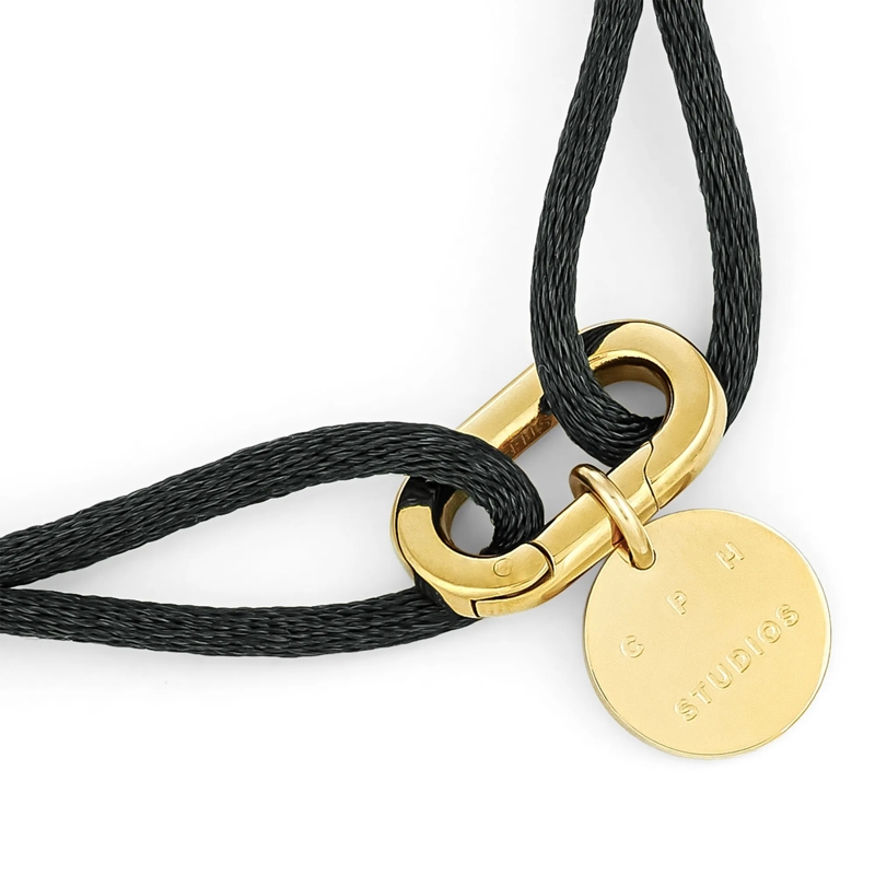 Copenhagen Armband Edelstahl Fabric Link schwarz(Image 4)