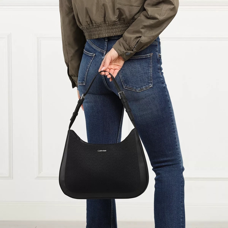 Calvin klein black shoulder bag sale