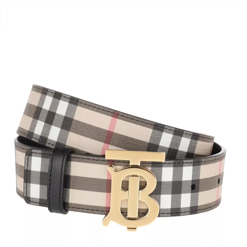 Burberry Monogram Motif Vintage Check Belt Archive Beige Tailleriem