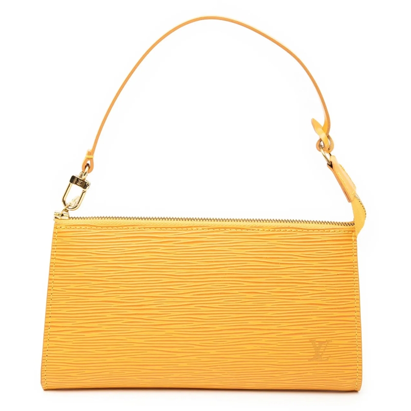 Louis Vuitton Schultertasche Epi Pochette Accessoires gelb
