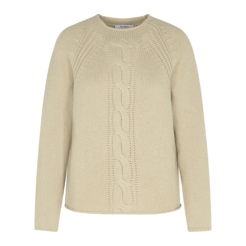 Max Mara Pull 'Pico' Beige Cashmere Sweater Neutrals