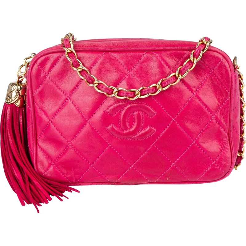 Chanel Tote Chanel Quilted Lambskin CC Camera Crossbody Bag rot
