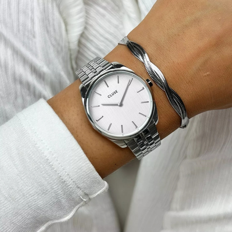 CLUSE Chronograph Féroce Petite Uhr Silber (Image 2)