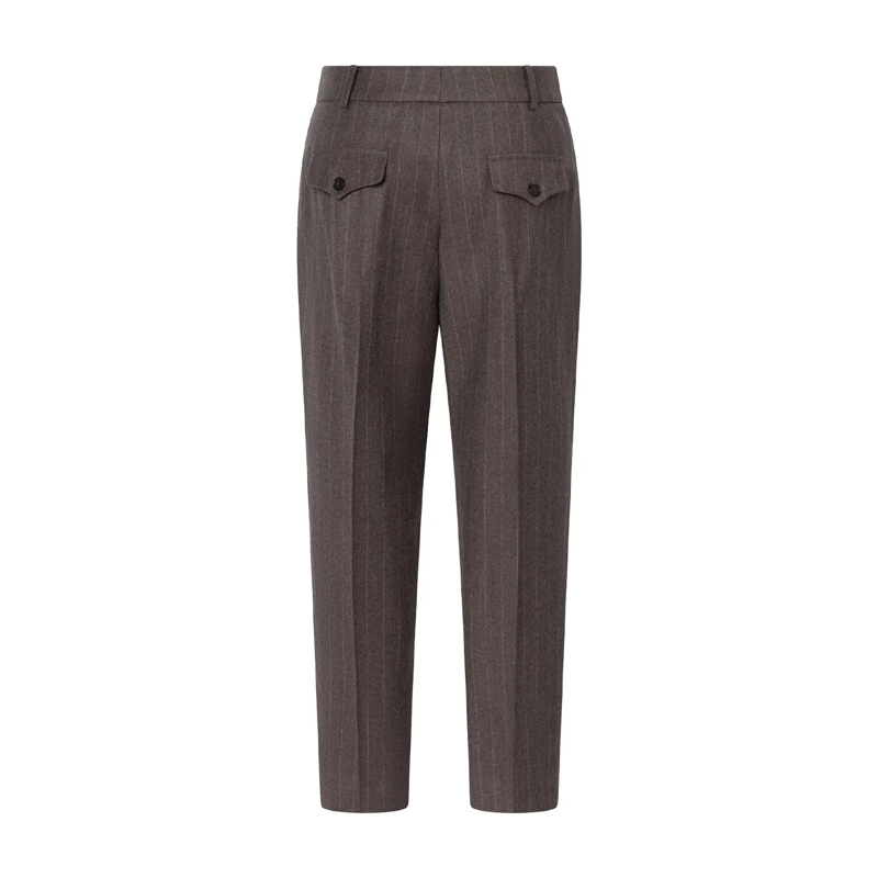 windsor.  Bundfaltenhose aus Wolle braun(Image 2)