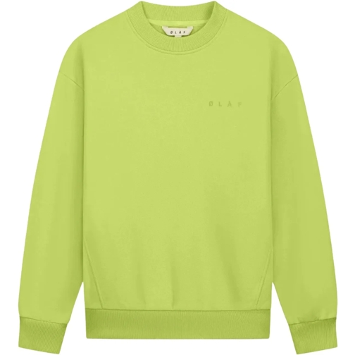 ØLÅF Sweatshirts �l�f Spiral Face Crewneck Sweaters Groen W200201 grün