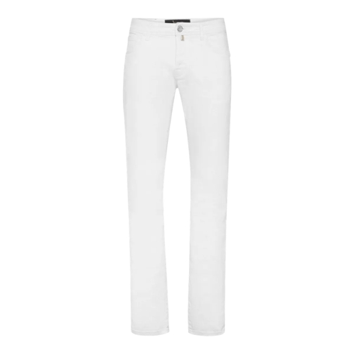 BILLIONAIRE Jeans mit geradem Bein Jeans Regular Fit weiss