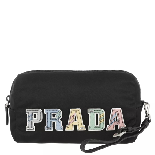 Prada Logo Make Up Bag Nero 2 Make-Up Täschchen