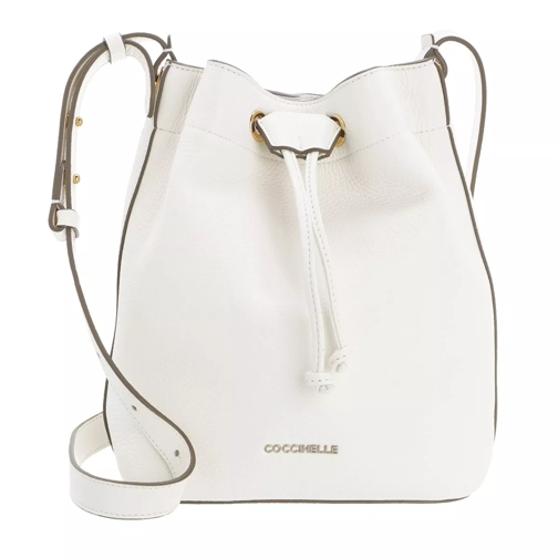 Coccinelle Lea Crossbody Bag White Bucket Bag