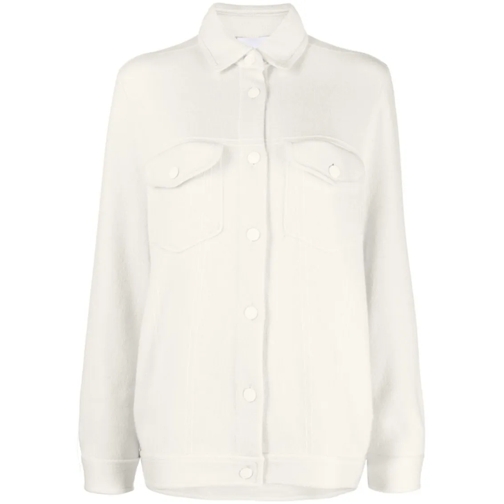 Kujten Übergangsjacke Single-Breasted Cashmere Shirt Jacket White