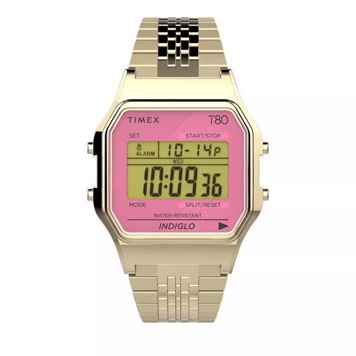 Timex Timex T80 Stainless Steel Watch Gold Digitaluhr