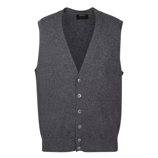 Dell'oglio Knitted Construction Gilet Grey 