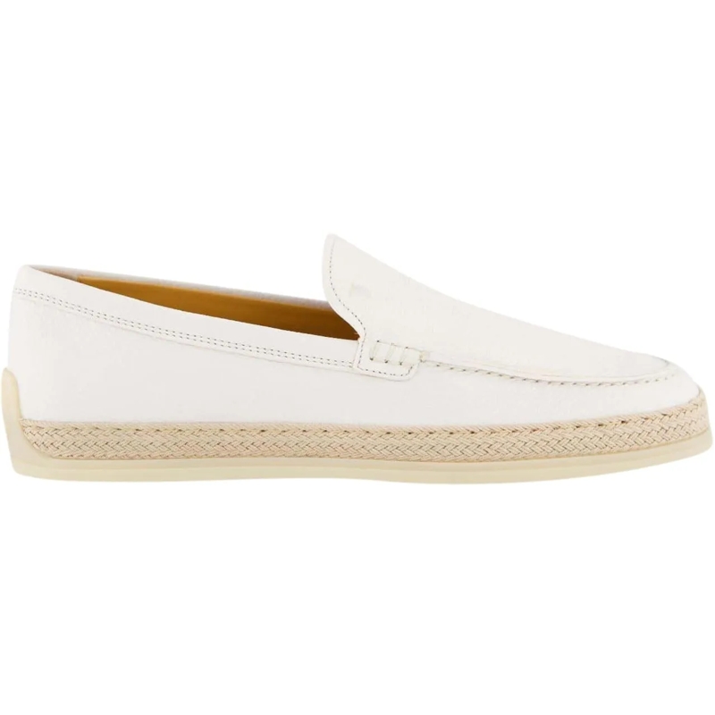 Tod's Loafer Dames Gomma Rafia Mocassin Wit weiß