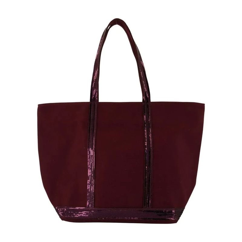 Vanessa Bruno Tote L Zippe Shopper Bag - Cotton - Purple Purple