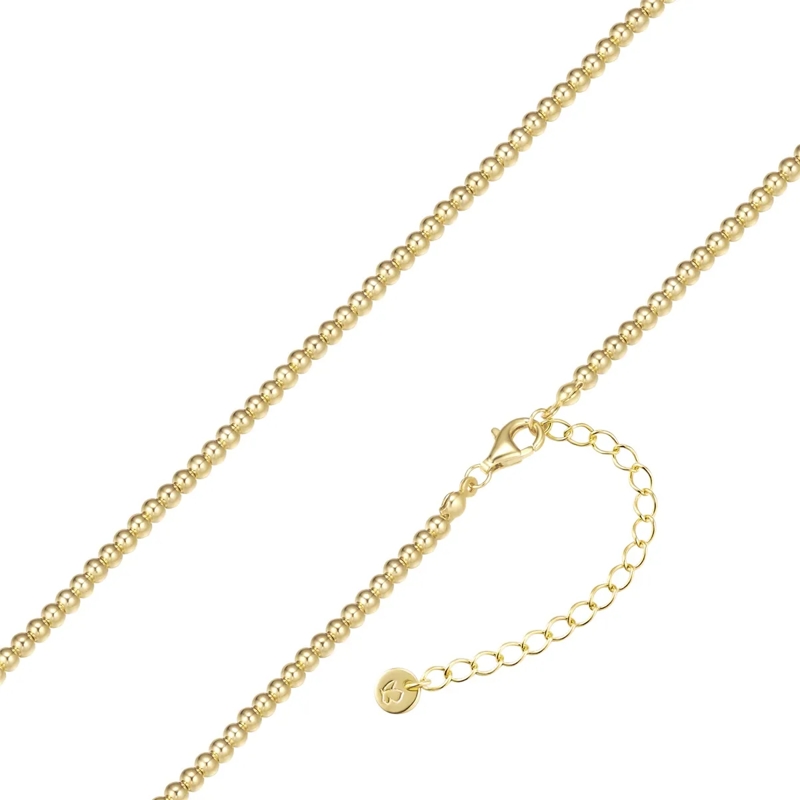 Glanzstücke München Mittellange Halskette Sterling Silber Halskette gold(Image 3)