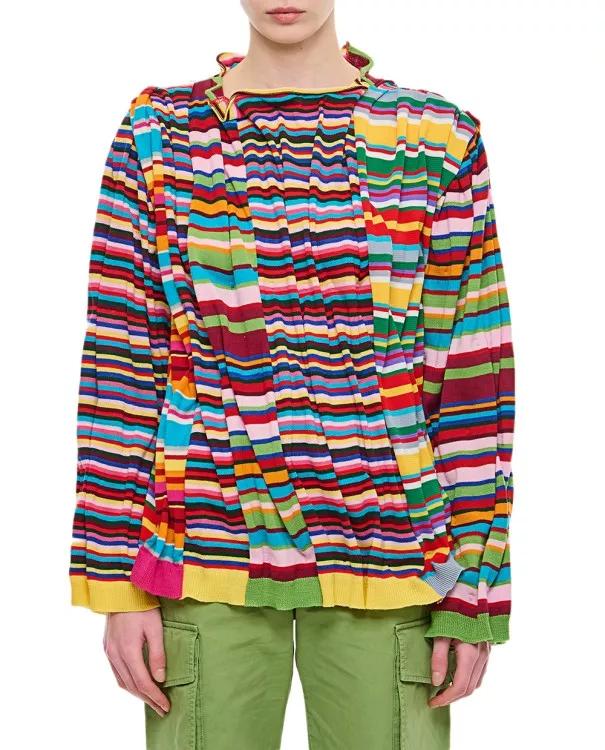 Comme des Garcons - Patch Sweater - Größe M - multi