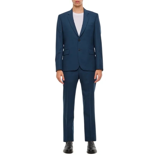 Paul Smith 2 Buttons Jacket And Trousers Blue Combinazioni di abiti