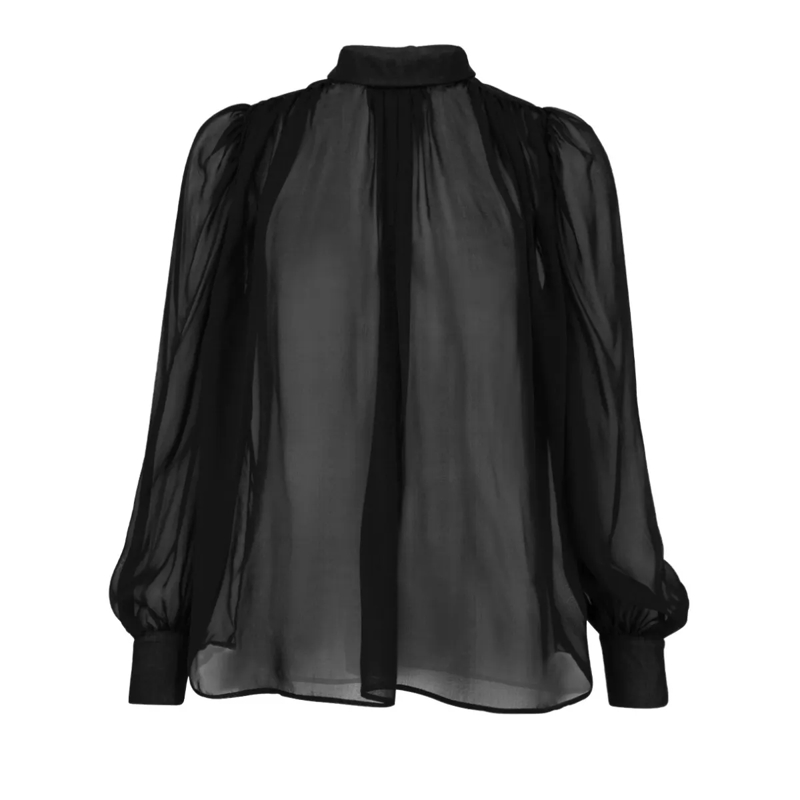 Helene Galwas Bluse Seidenbluse BIBI SEIDE schwarz