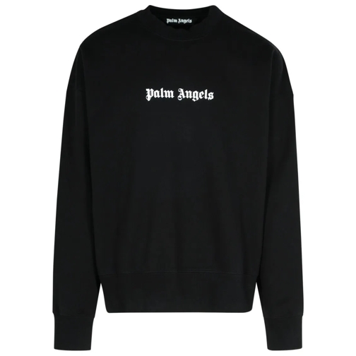 Palm Angels Black Cotton Sweatshirt Black Sweatshirts