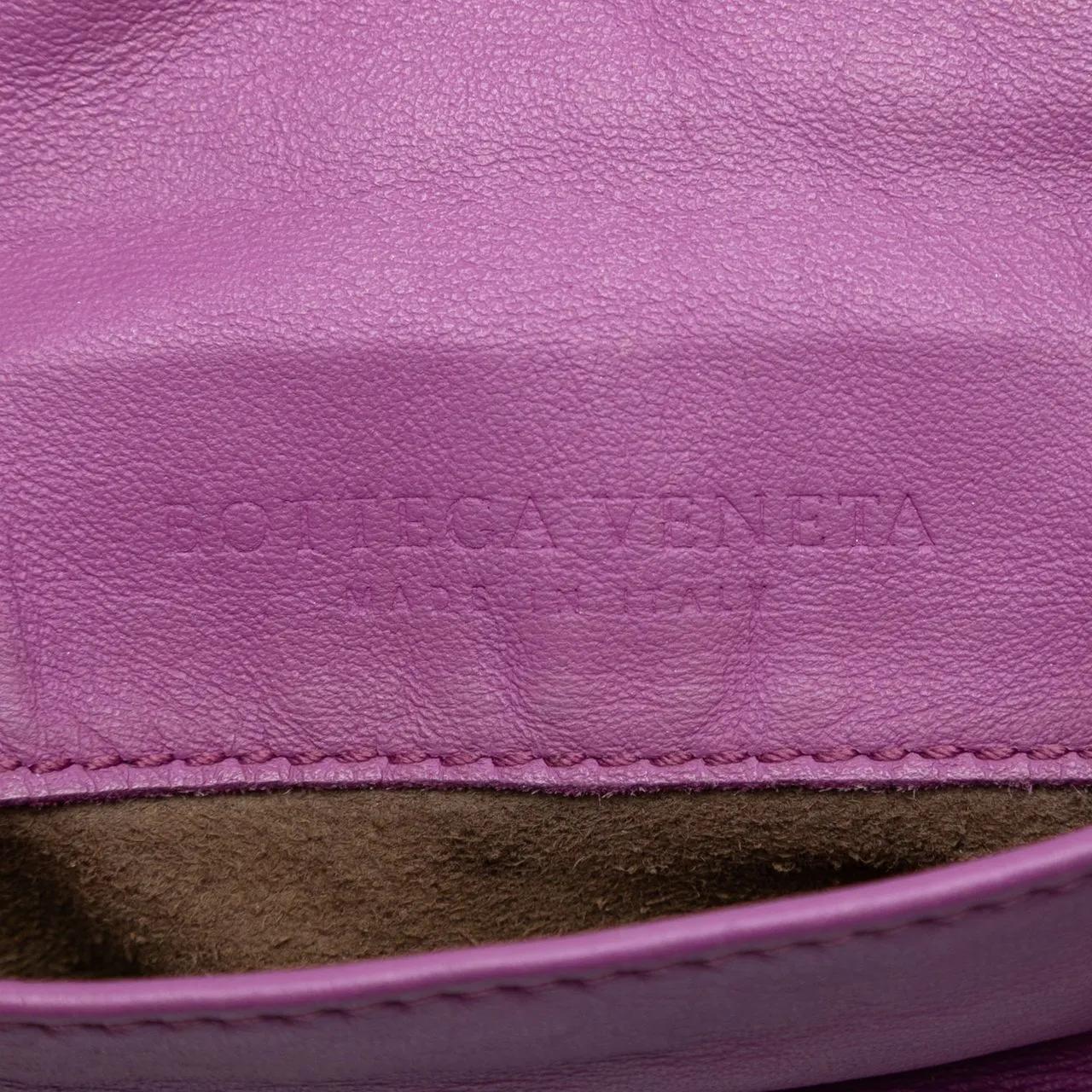 Thumbnail - Bottega Veneta Hobo Bags - Mini Nappa Intrecciato Expandable Chain Flap Cross - Gr. unisize - in Orange - für Damen