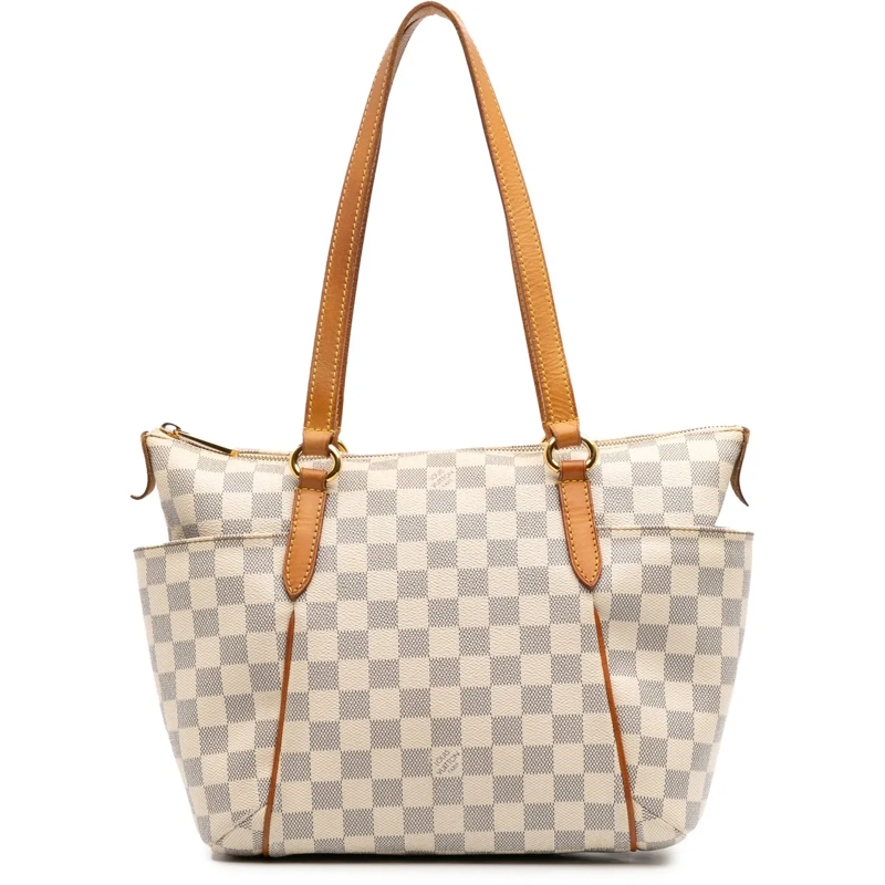 Louis Vuitton Shopper Damier Azur Totally PM weiß