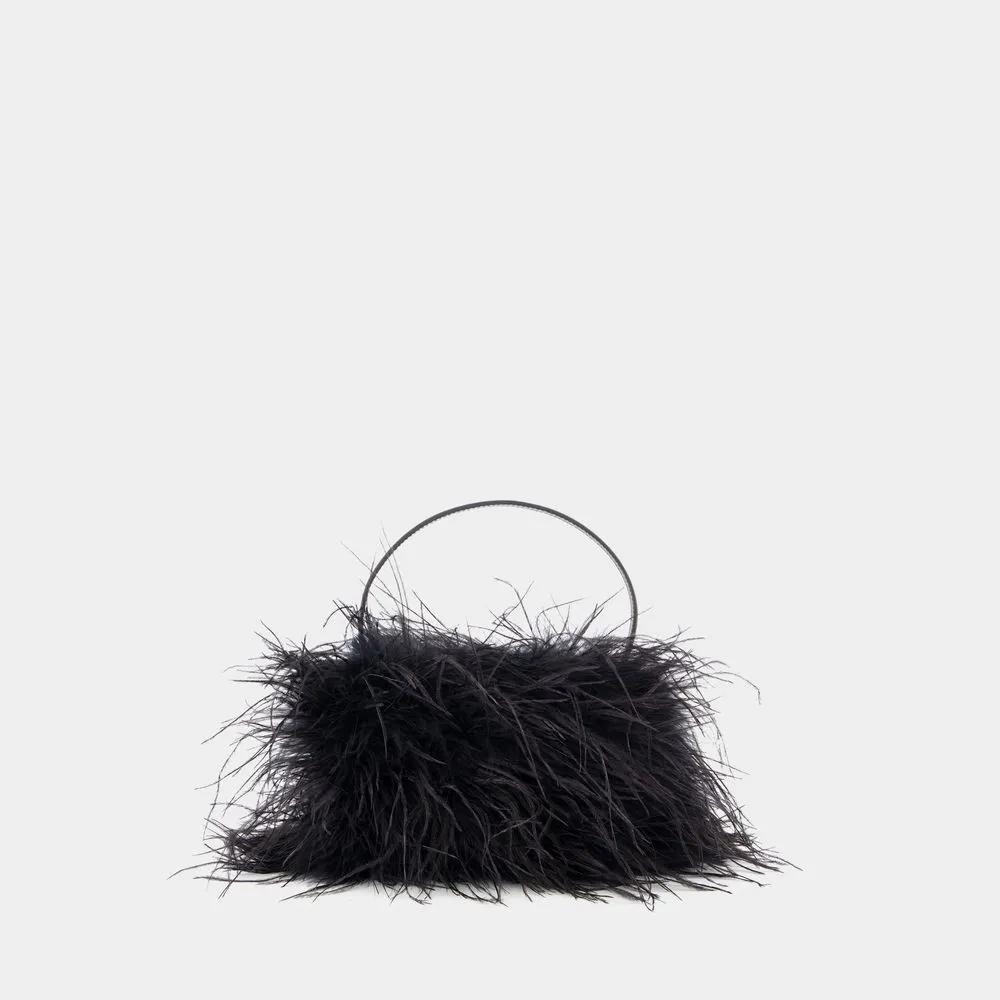 Alexander wang Crossbody bags Heiress Medium Handbag Feather Black in zwart