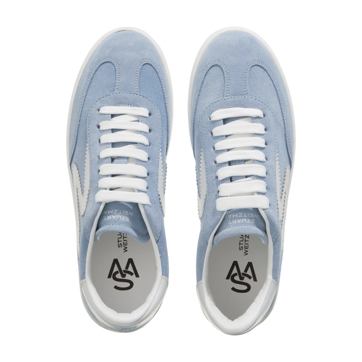 Stuart Weitzman Sw Runaround Sneaker Cielo/White | Low-Top