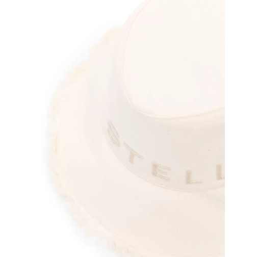 Stella McCartney Hut Logoed Cotton Hat Neutrals