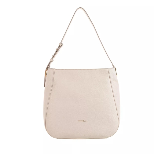 Coccinelle Lea Lambskin White Shopping Bag