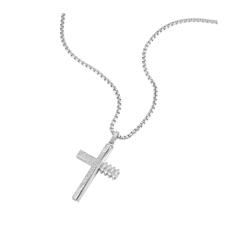 Police  Herrenkette Crosstone- Herrenkette- Farbe: silb silber(Image 2)