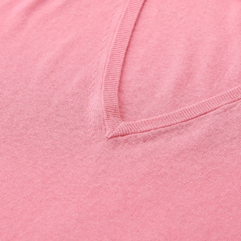 Closed Pullover Shirt aus Leinen & Baumwolle pink(Image 6)