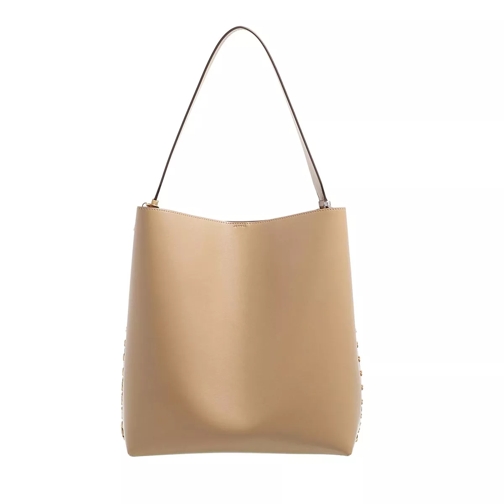 Stella McCartney Bucket Bag Leather Beige Shoppingväska