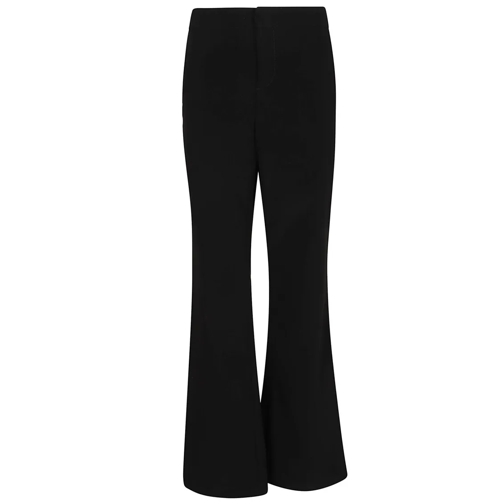 Balmain  Flare Crepe Pants Black