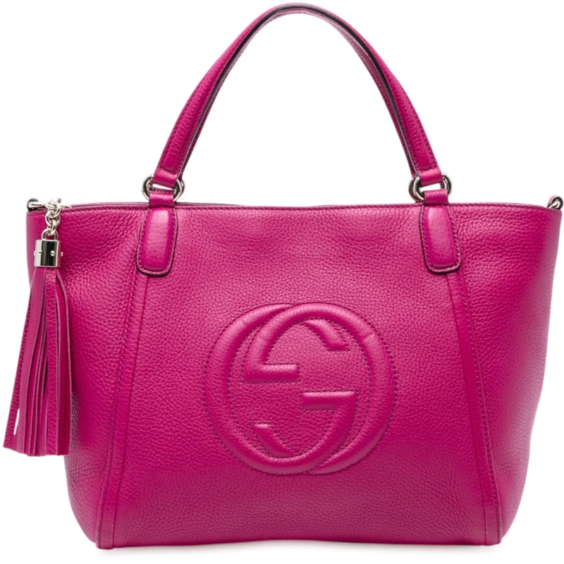 Gucci Schultertasche Small Leather Soho Cellarius Satchel rose