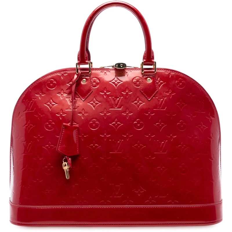 Louis Vuitton Tote Monogram Vernis Alma GM rot