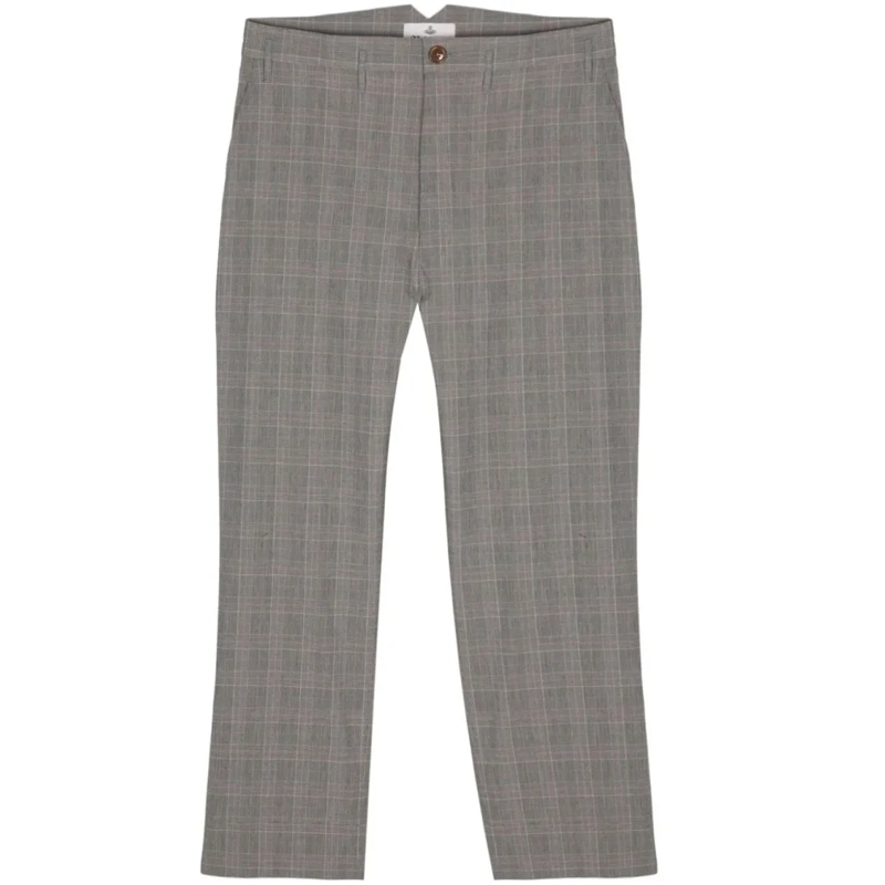 Vivienne Westwood Anzugshose High-Waisted Cropped Trousers Grey