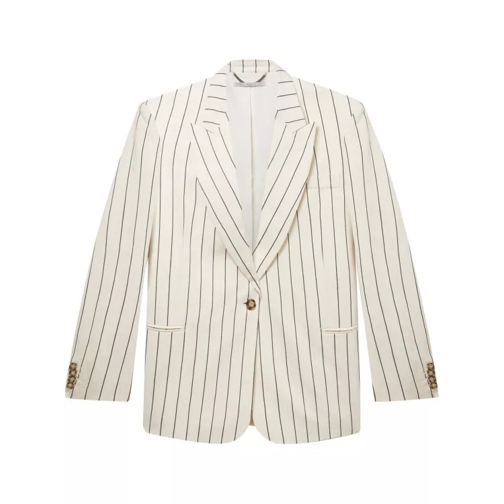 Stella McCartney Ecru Stripes Jacket Neutrals 