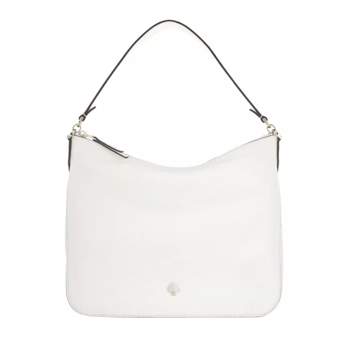 Kate Spade New York Polly Pebbled Medium Convertible Shoulder Bag Optic White Hobo Bag