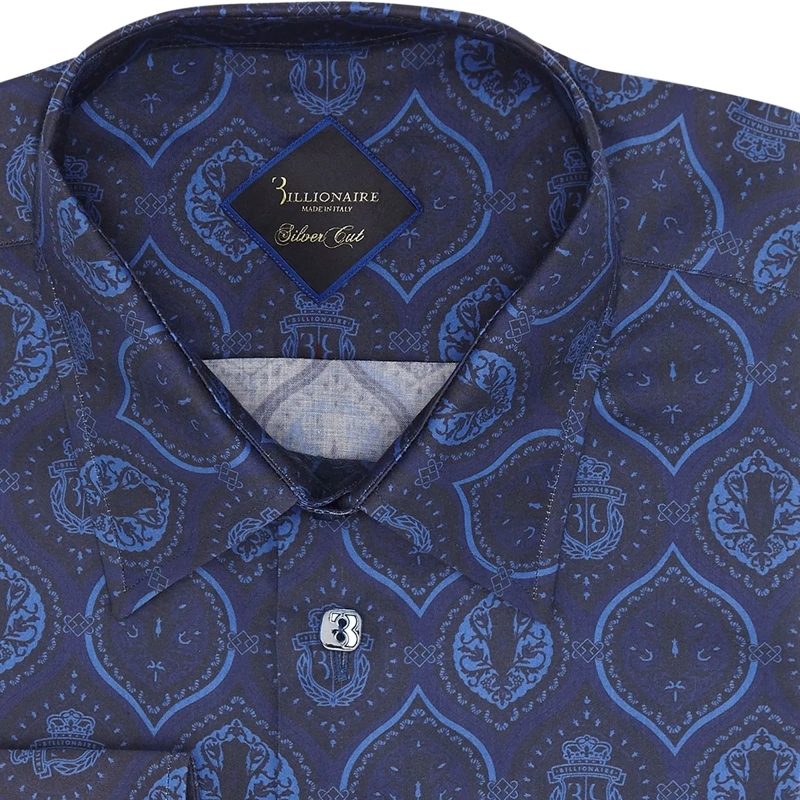 BILLIONAIRE Hemd Hemd Baroque blau(Image 5)