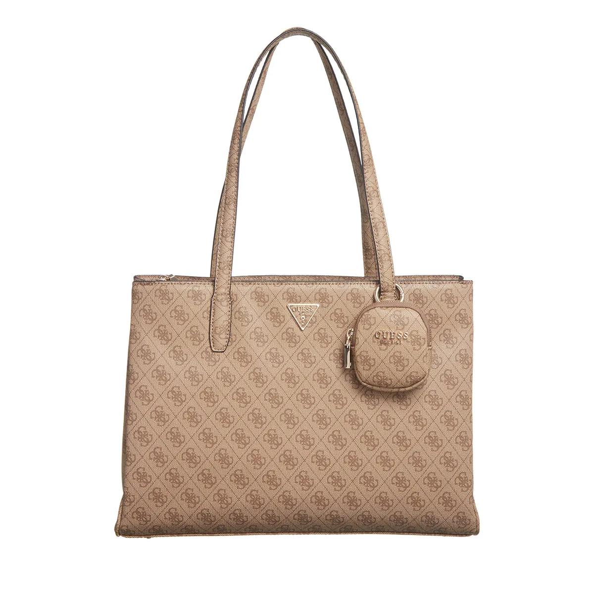 GUESS Power Play Tech Rucksack L – Mocha Logo, 30 X 34 Cm, Mit Utensilientasche, Aus Polyurethan