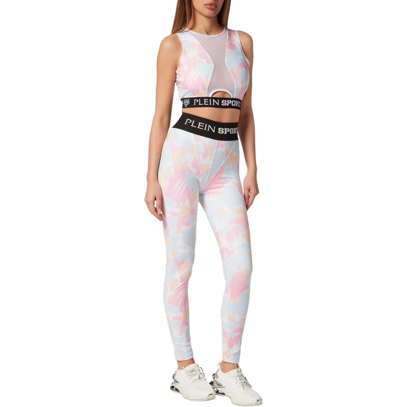 Plein Sport Top Sport Top Camouflage rose(Image 4)