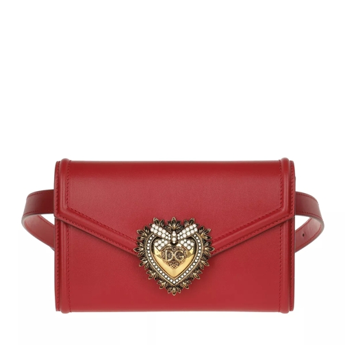Dolce&Gabbana Devotion Belt Bag Leather Poppy Red Gürteltasche
