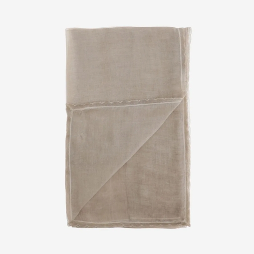 Faliero Sarti Écharpe légère Silk And Cotton Blend Scarf Neutrals (Image 3)