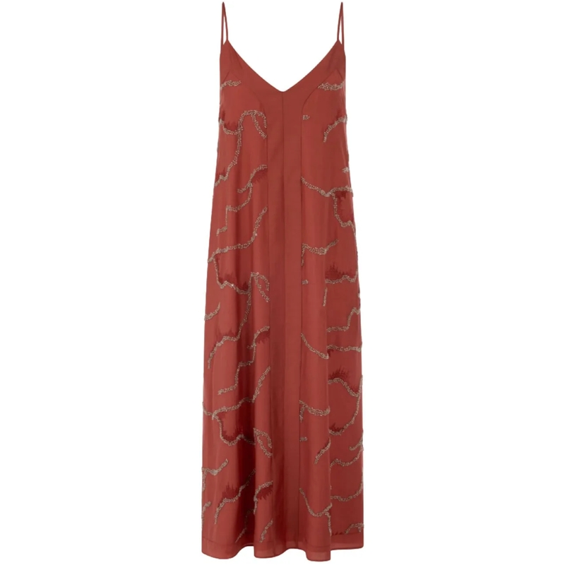 Marc Cain Midikleid Kleid etruscan red