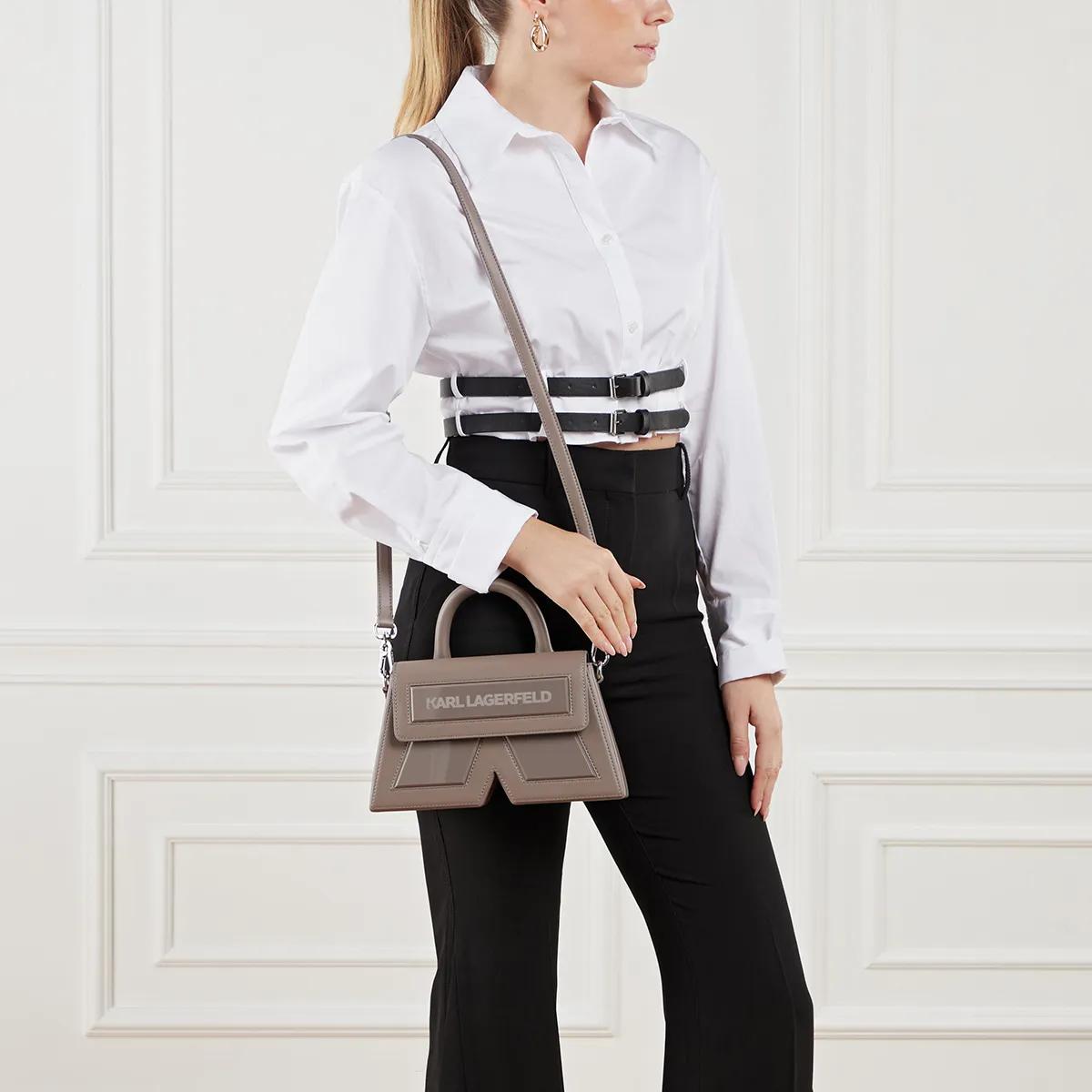 Karl Lagerfeld Crossbody bags Ikon K Cb Leather in grijs