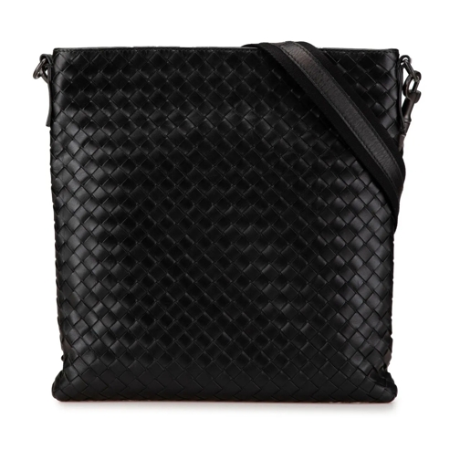 Bottega Veneta Sac à bandoulière 2012-2024 Leather Intrecciato Crossbody schwarz