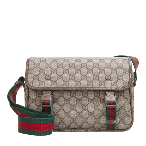 Gucci GG Messenger Bag Beige and ebony GG Supreme Messenger Bag