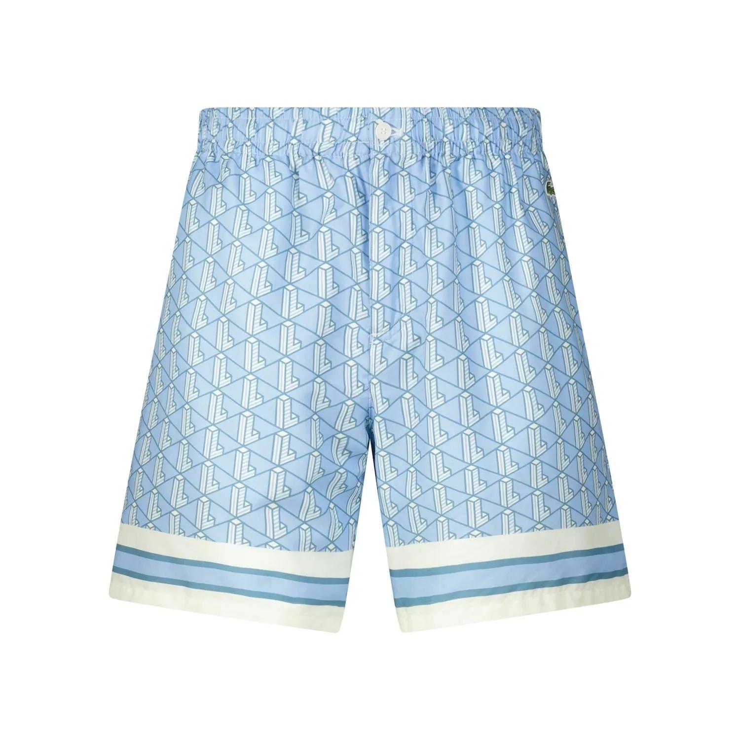 Thumbnail - Lacoste - Shorts mit geometrischem Muster - Größe M - blue