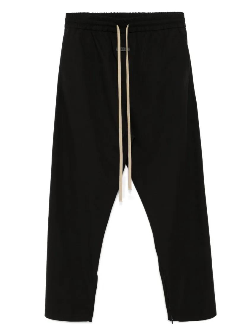Thumbnail - FEAR OF GOD - Black Cropped Track Pants - Größe L - schwarz